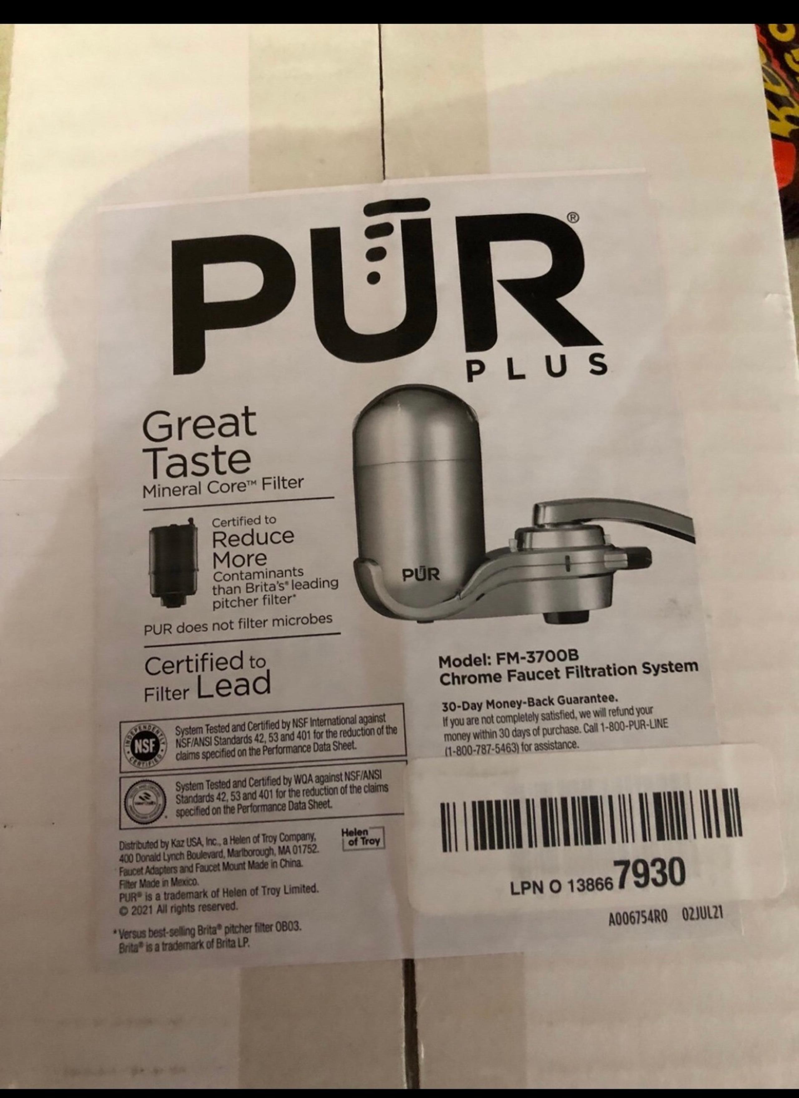 PUR PLUS water filter kitchen tool kitchen faucet