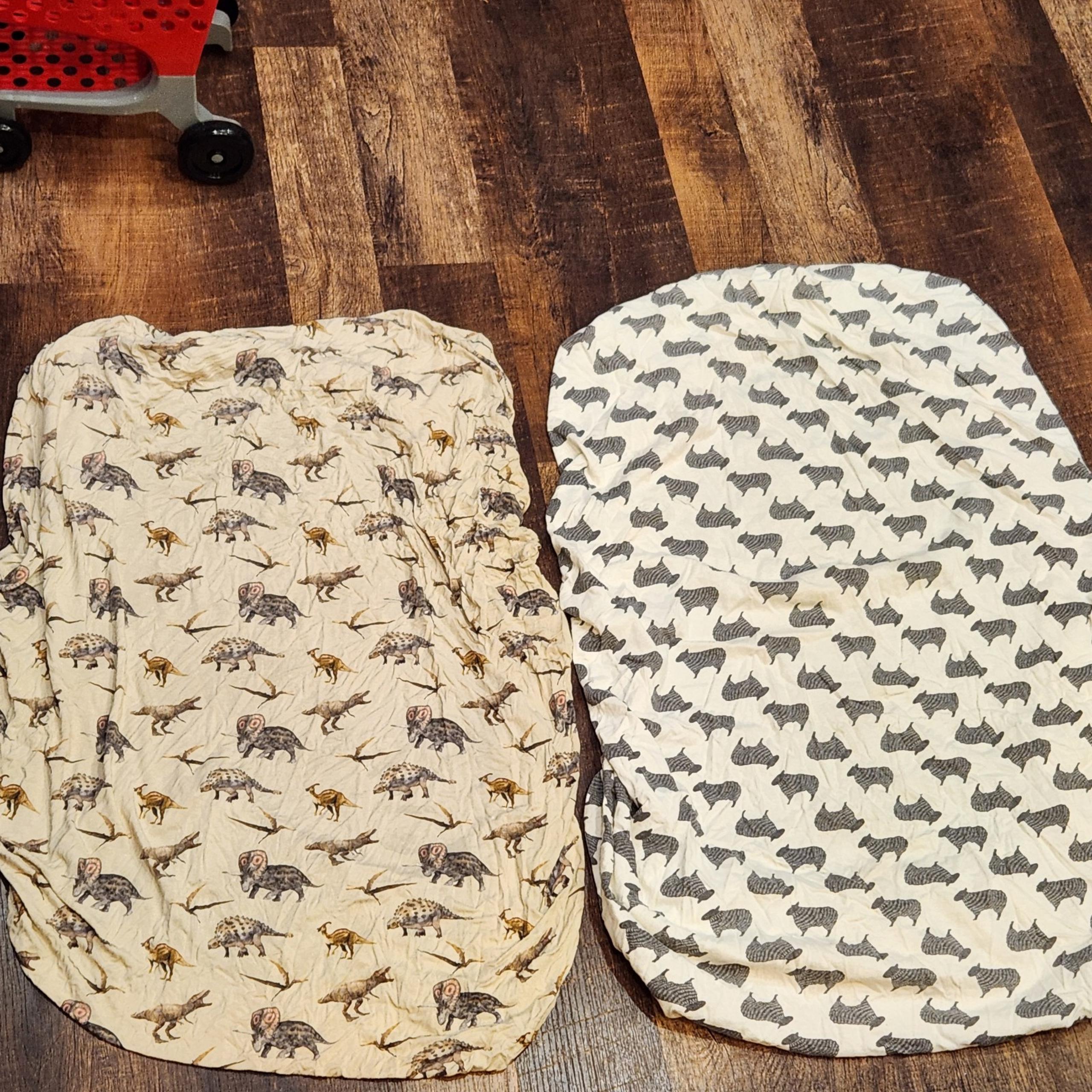 Baby Crib Sheets Posh Peanut Dinosaurs & VisionBaby Sheeps Sheets -Sheets Bundle