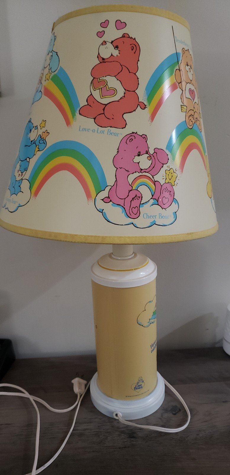RARE HTF 1983 Vintage Care Bear Lamp