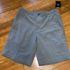 PGA Tour Shorts Mens Size 32 quiet shade Solid Pants Flat Front Golf new