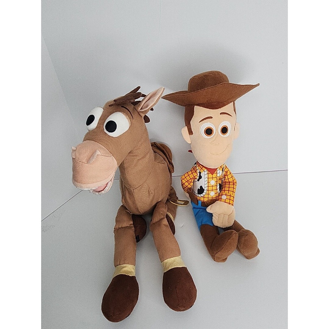 Toy Story Disney Store Bullseye 17 Kohls Care Woody 15 plush Horse and Doll