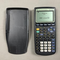 Texas Instruments TI-83 Plus Graphing Calculator With Cover Black TESTED WORKING