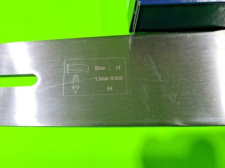 24 Chainsaw Guide Bar 3/8'' 0.058 84DL 2 Chains For Husqvarna