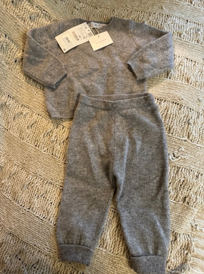 Zara new cashmere set 6-9m