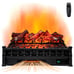26 Electric Fireplace Heater Infrared Quartz Insert 1500W Lemonwood Ember Bed