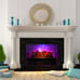 26 Electric Fireplace Heater Infrared Quartz Insert 1500W Lemonwood Ember Bed