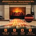 26 Electric Fireplace Heater Infrared Quartz Insert 1500W Lemonwood Ember Bed