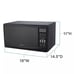 West Bend EM925ANF-P2 Microwave Oven 900-Watts Compact 6 Pre Cook Settings USED