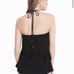White House Black Market Embroidered Tiered Halter Top