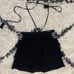 White House Black Market Embroidered Tiered Halter Top