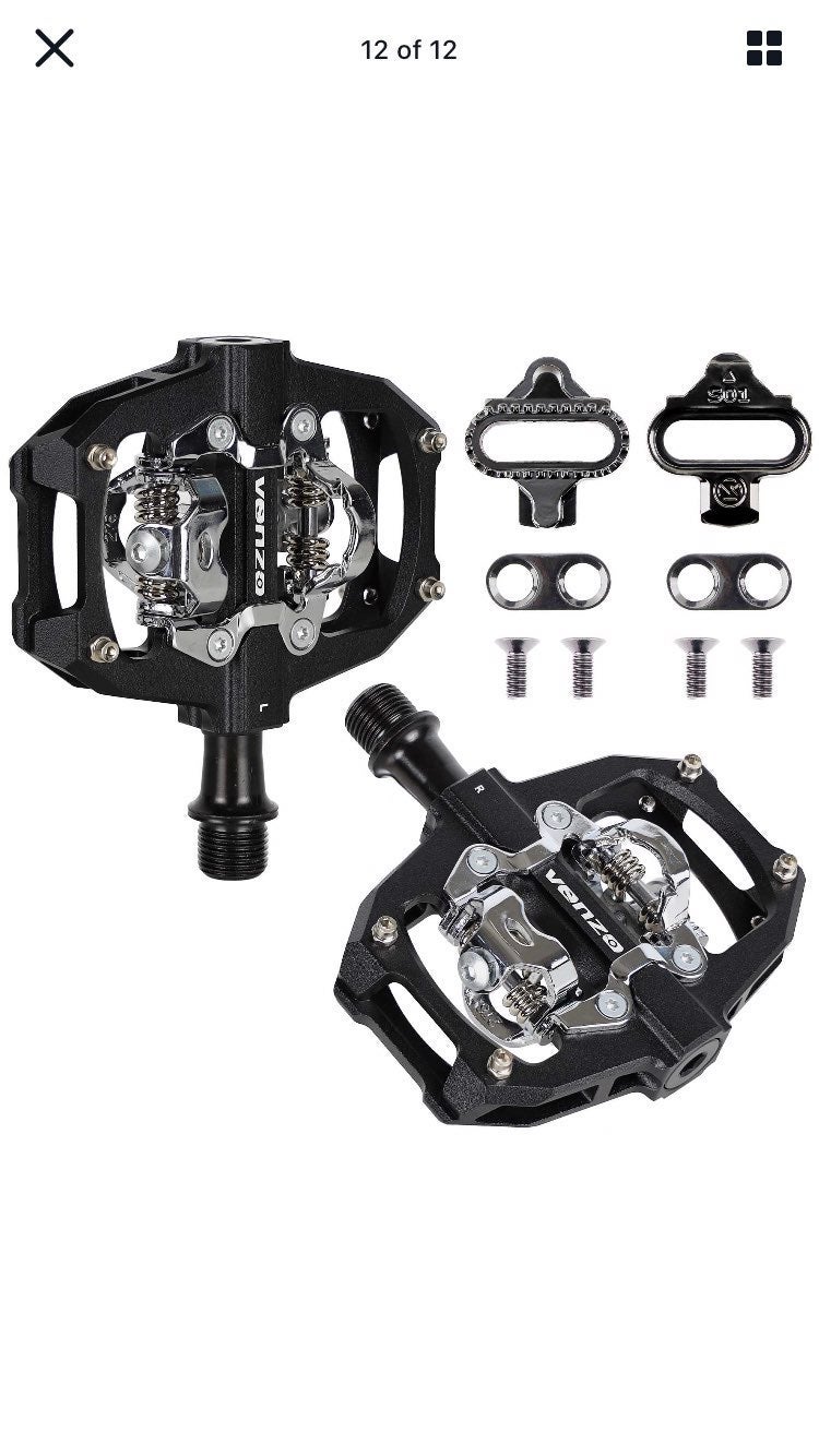 Venzo mountain bike pedals shimano SPD compatible