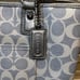 Coach Purse Silver Blue VGUC