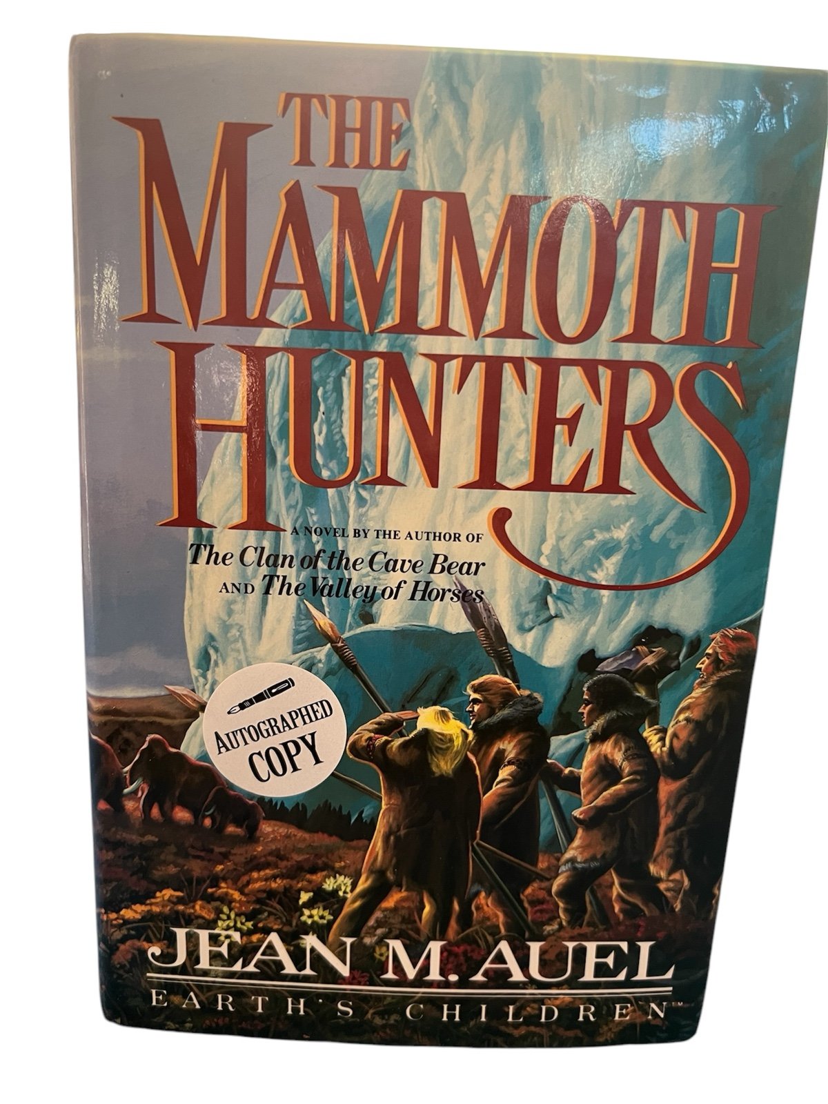 AUTOGRAPHED The Mammoth Hunter by Jean M Auel hardcover 1985