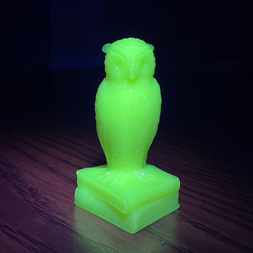 Degenhart Pink Uranium Owl