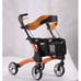 Foldable Rollator Walker with Seat, Lightweight Compact Design Rolling Mobility
