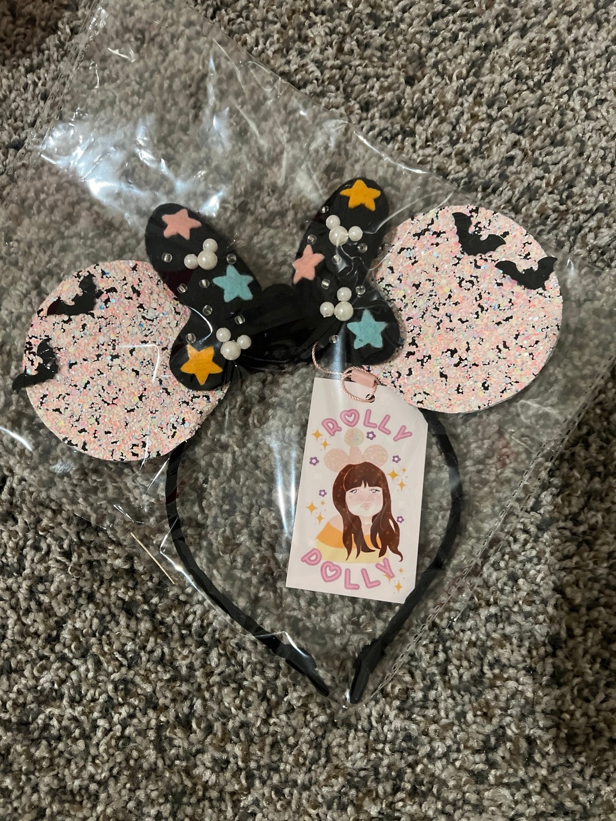 Rolly Polly Mickey Halloween Bat Ears