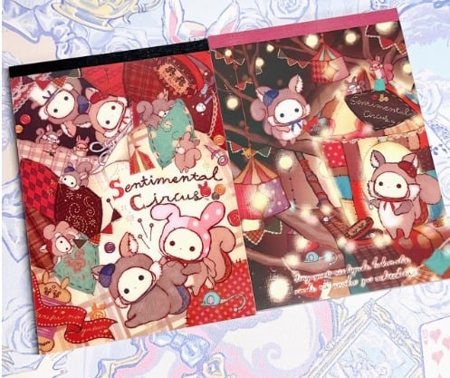 San-X Sentimental Circus tailor shop large memo pad 2 set 200 sheets NEW