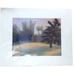 Original art painting pastels landscape 10X13 matted 16X20 tones of lavender