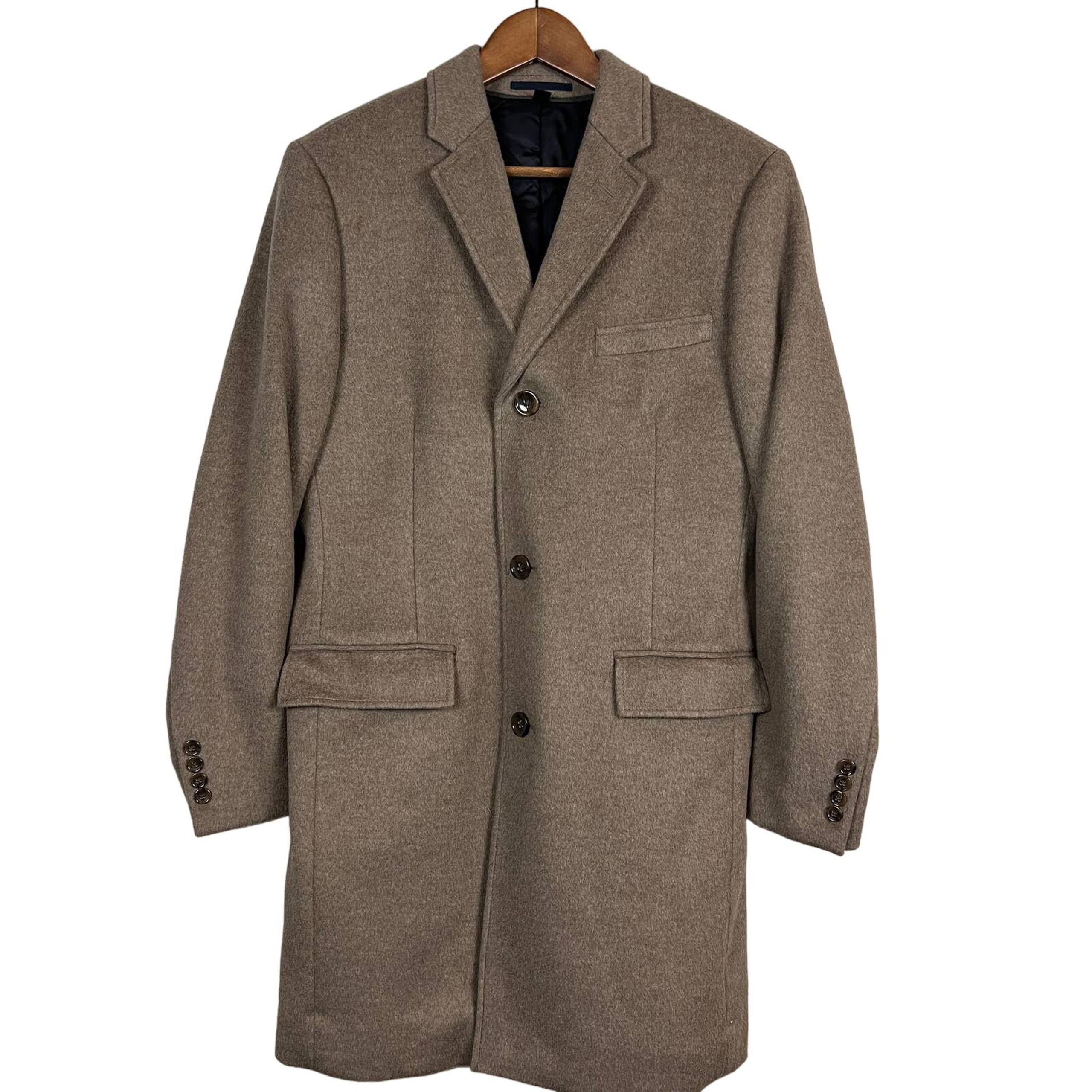 J. Crew Mens Ludlow Coat Cashmere Wool Blend Trench - 38S