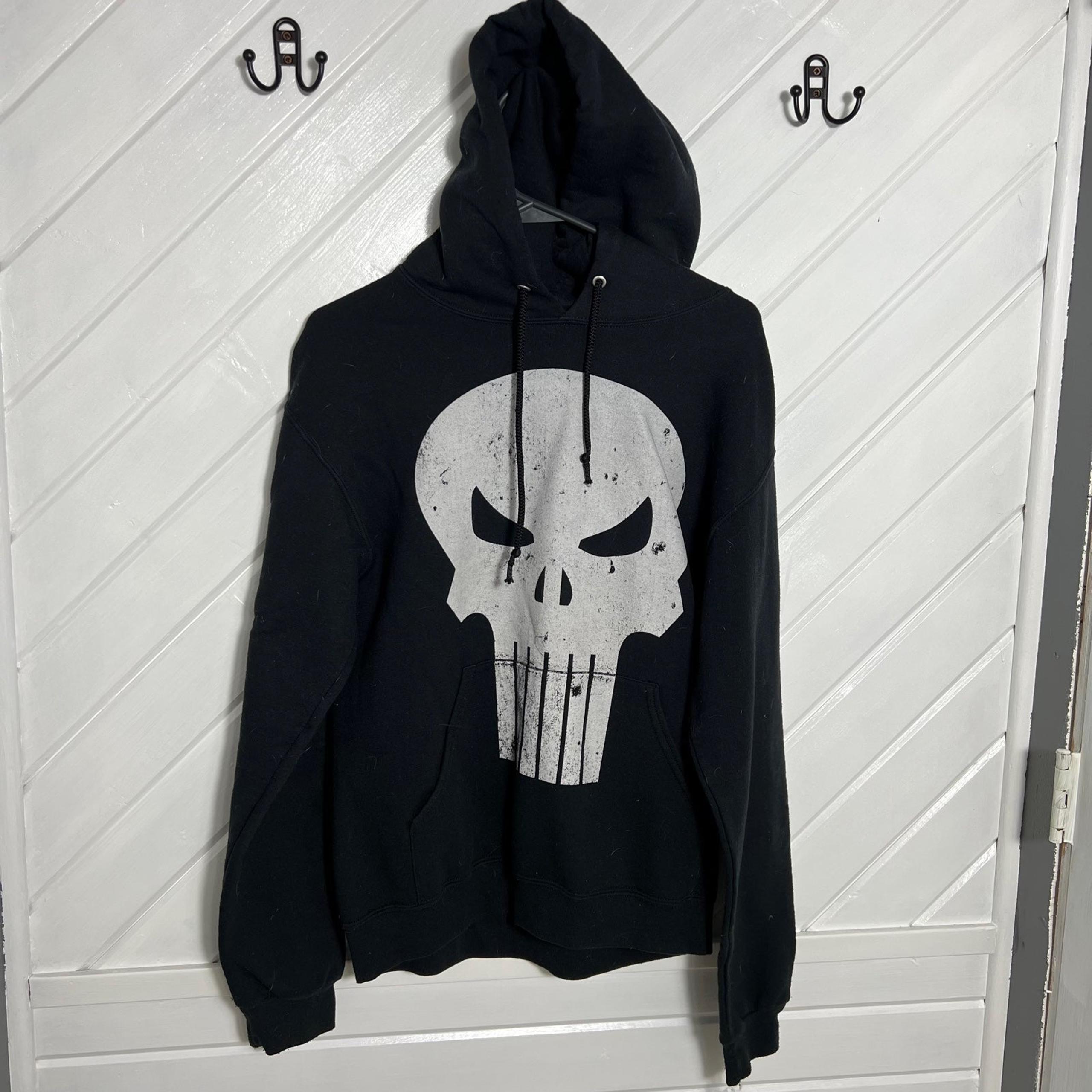 Marvel Black The punisher hoodie S Skull