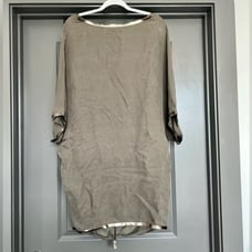 EUC Annette Gortz Back Zip Dolman Sleeve Tunic Dress Size M
