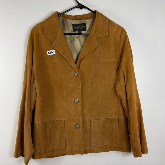 Golden bear sports wear medium genuine leather excellent preowned condition