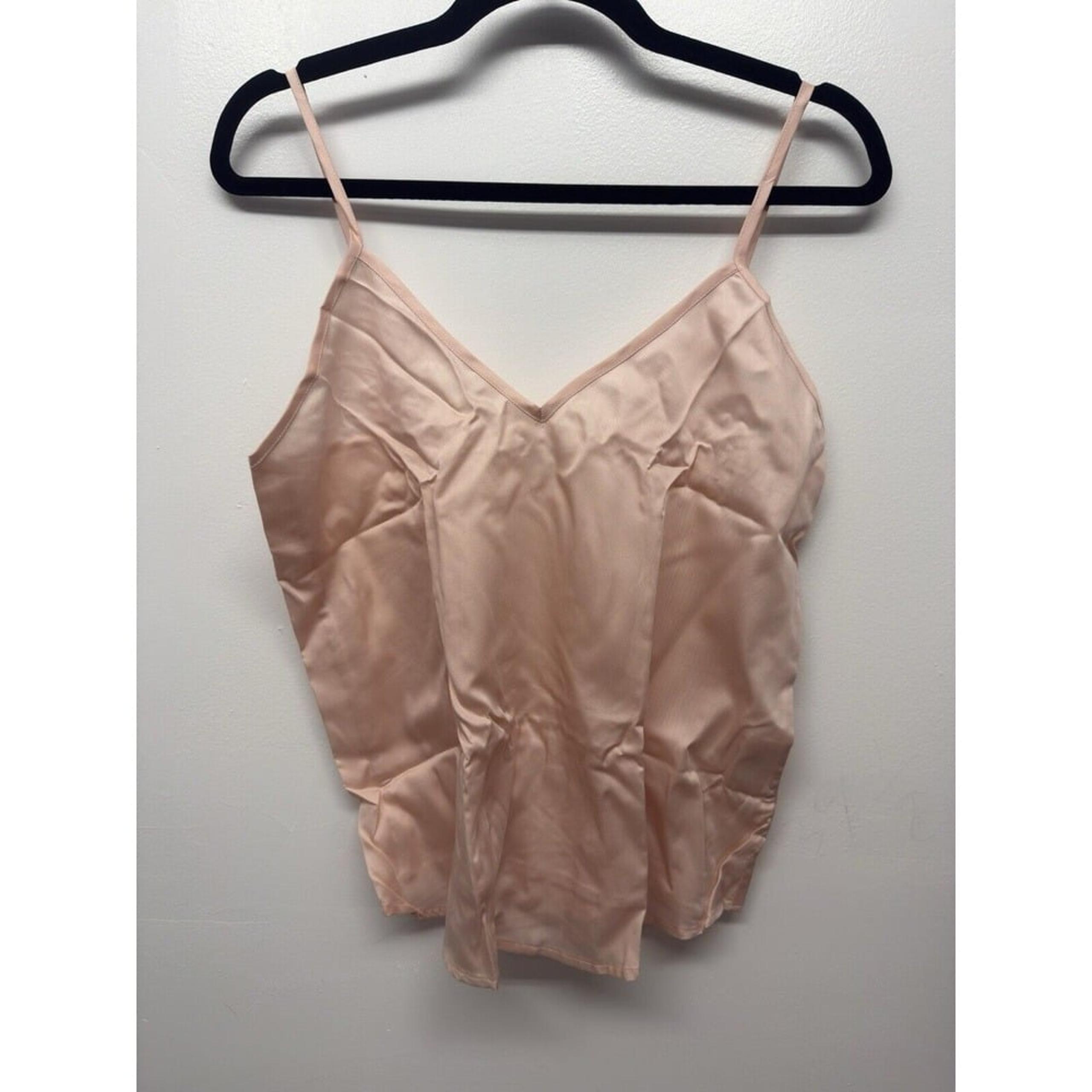 Ettitude Bamboo Sateen Camisole Sleepwear Lingerie Top Small Blush Pink NEW #19