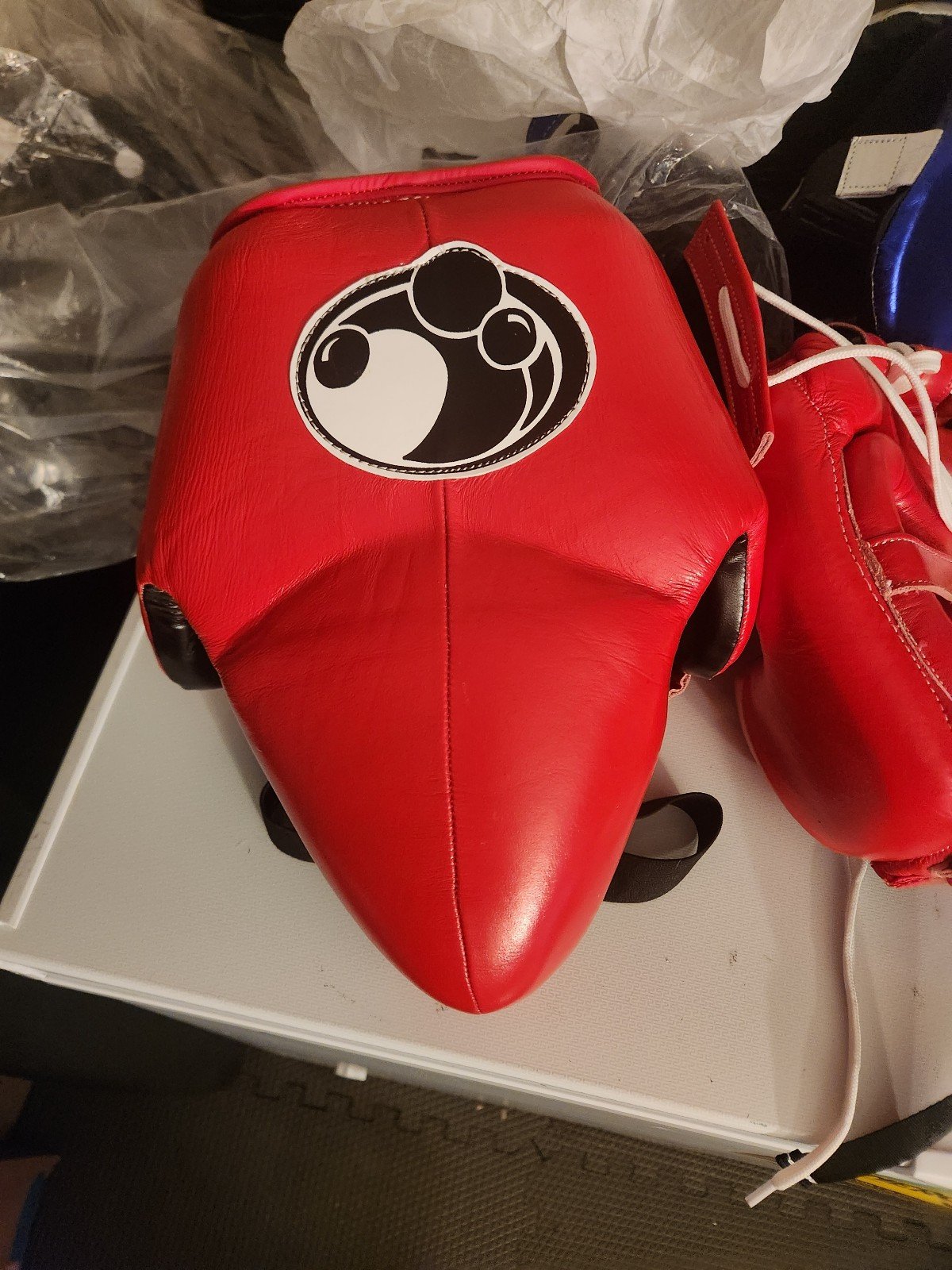 Full boxing set with Free hand wraps or mix and match or pick three items .