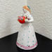 Vintage YAEBO Lady Holding Teapot And Gold Cat 4.75” Porcelain Russian Figurine