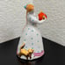 Vintage YAEBO Lady Holding Teapot And Gold Cat 4.75” Porcelain Russian Figurine
