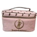 Juicy Couture Scottie Signature Logo Zip-Around Velour Cosmetic Bag