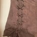 Suede Lace Up Mocha Shorts