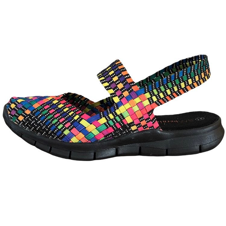 Bernie Mev Womens High Vee Platform Fashion Sneaker Black Woven 37 EU 6.5-7 Bernie Mev Womens High Vee Platform Fashion Sneaker Black Woven 37 EU 6.5-7