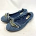 Miumiu denim flat shoes, size approximately 23.5 cm.