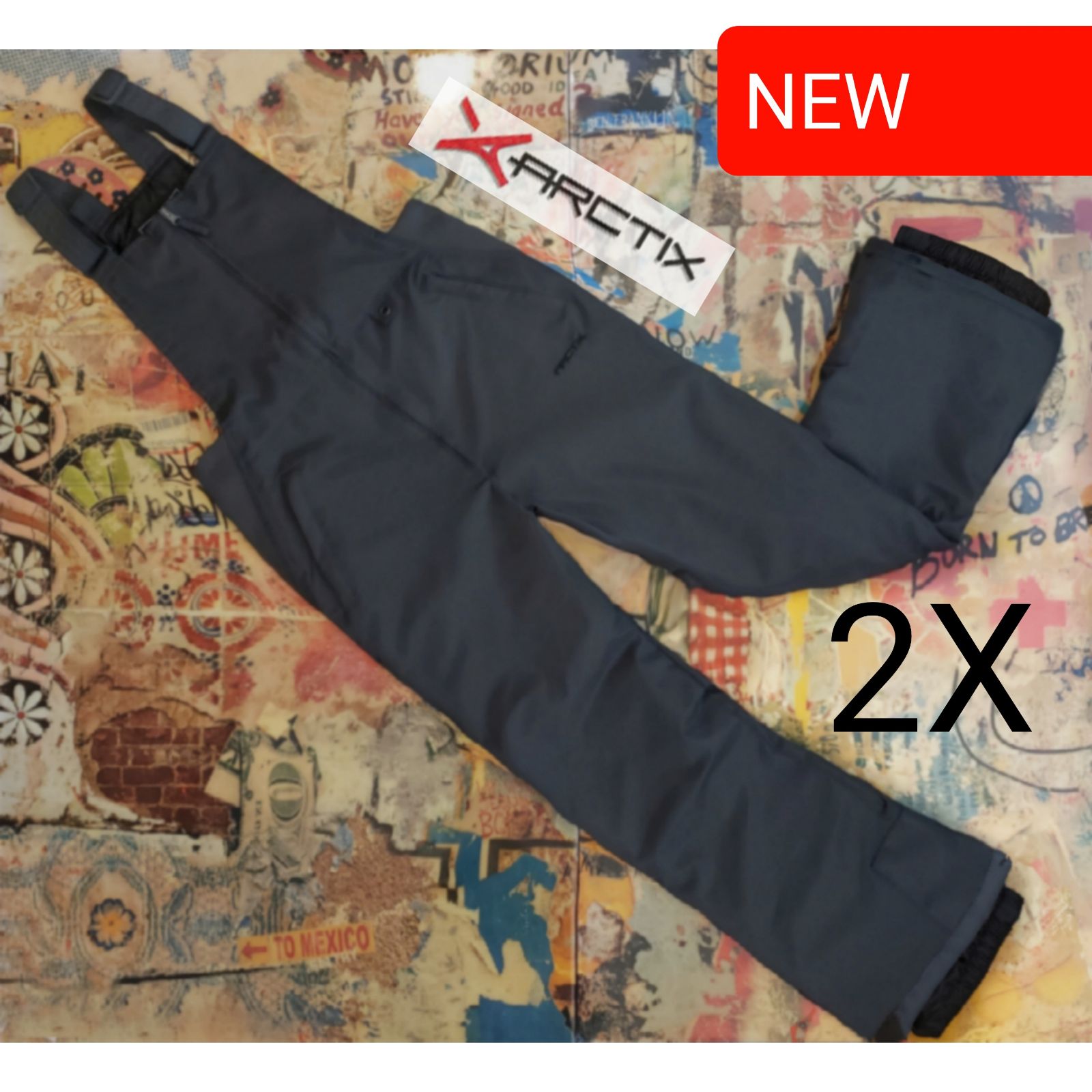 $100 New Skigear 5K Waterproof Insulated Snowboard / Ski Bib! 2X