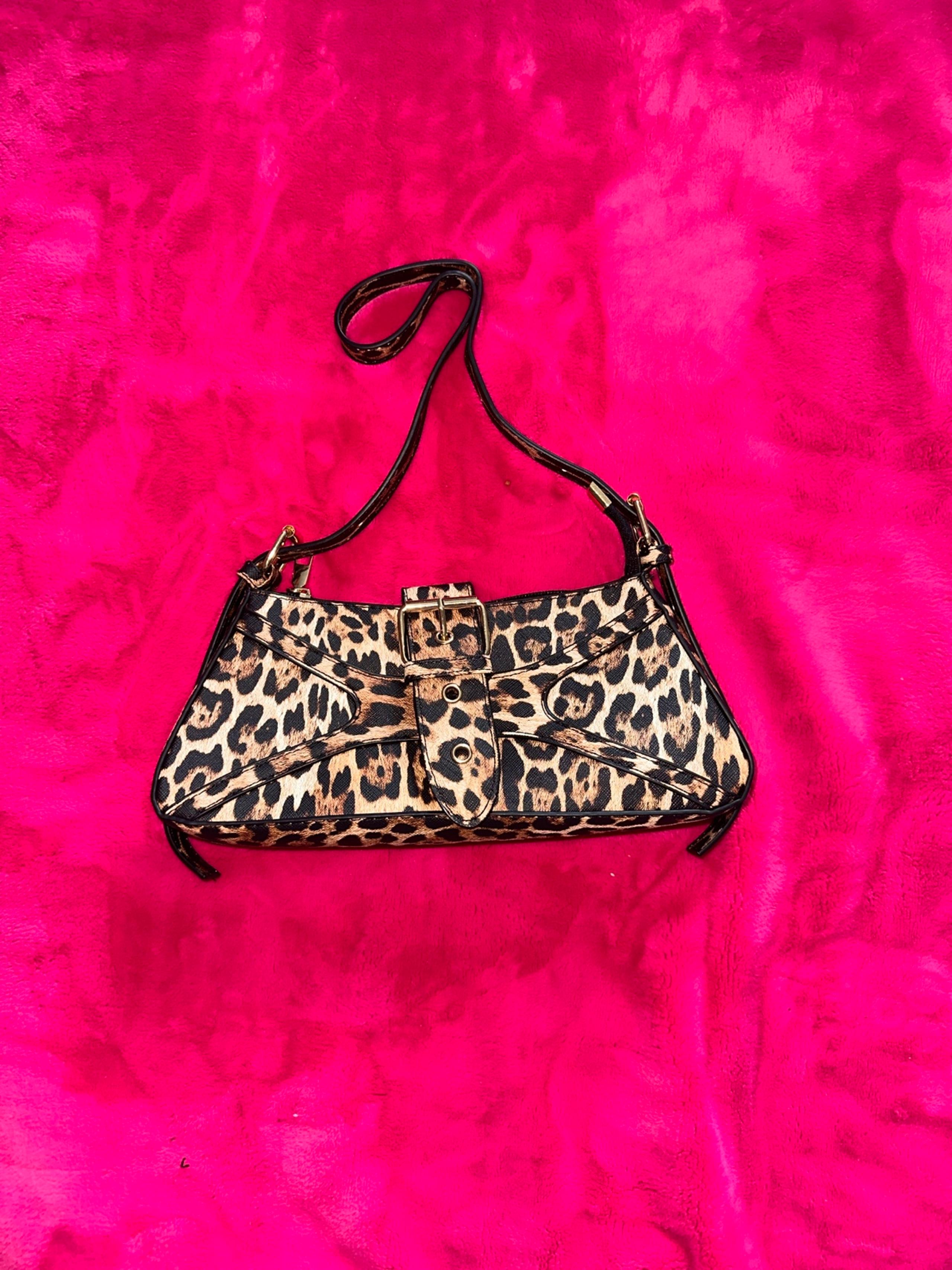 Leopard print shoulder bag. New and still in bag. Fashion Nova