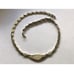 Stunning Sterling Silver & Inlaid Mother Of Pearl Collar Necklace