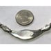 Stunning Sterling Silver & Inlaid Mother Of Pearl Collar Necklace