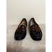 Cole Haan Loafers Mens Blk Brown Slip On Dress Tassel Leather Shoes VTG SZ. 12D