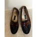 Cole Haan Loafers Mens Blk Brown Slip On Dress Tassel Leather Shoes VTG SZ. 12D
