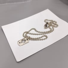 Square cross necklace