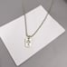 Square cross necklace