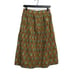J. Crew Women Size 0 Ratti Elephant Print A-Line Pleated Cotton Green Skirt