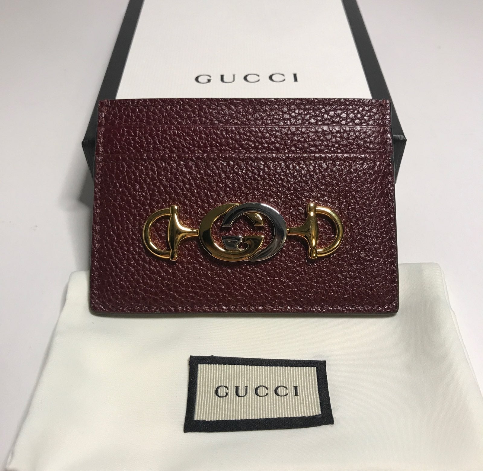 Gucci GG Geniune Leather Card Holder/Case