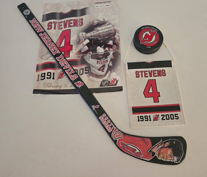 New Jersey Devils' dynasty years.  tribute set to Scott Stevens 2005