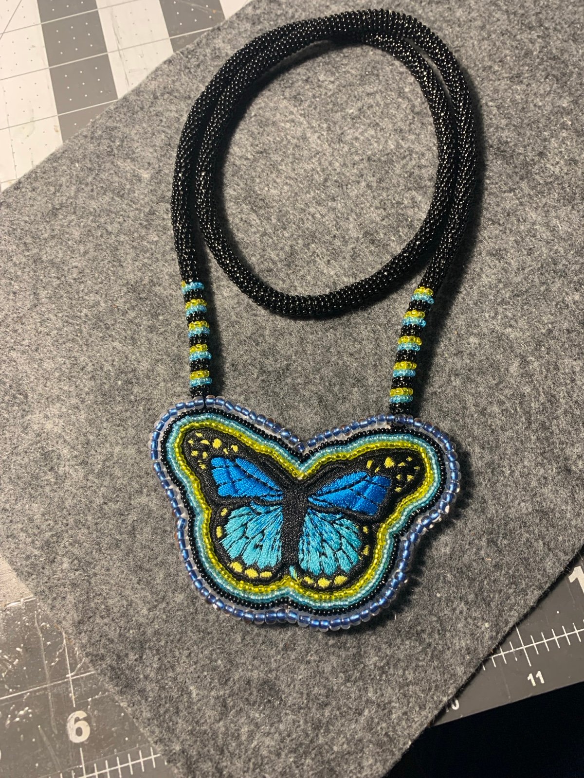 Beaded Medallion Necklace