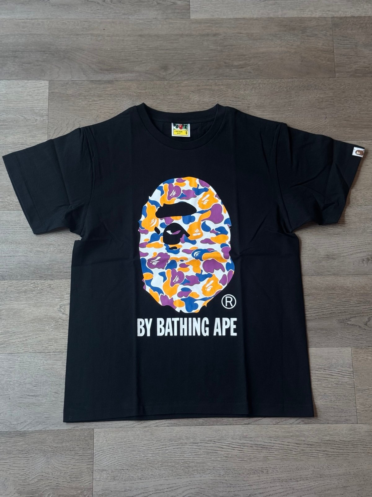 BAPE Store LA 5th Anniversary Camo College Tee 'Black'