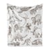 Dinosaurs Skeleton Ambesonne Black White Art Soft Flannel Fleece Throw Blanket P
