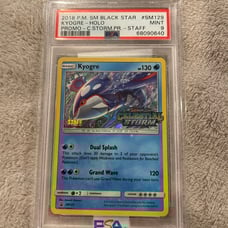 Kyogre - PSA 9 - SM129 - Staff Prerelease Black Star Promo Rare Pokemon Card