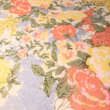 Vtg Pacific MCM Mod Flower Power Sheet & Pillowcase 1960-1970s So Cool!!